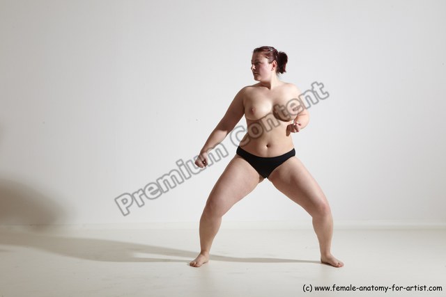 Underwear Martial art Woman White Standing poses - ALL Average medium colored Standing poses - simple