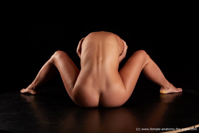 Nude Woman White Slim long brown Standard Photoshoot