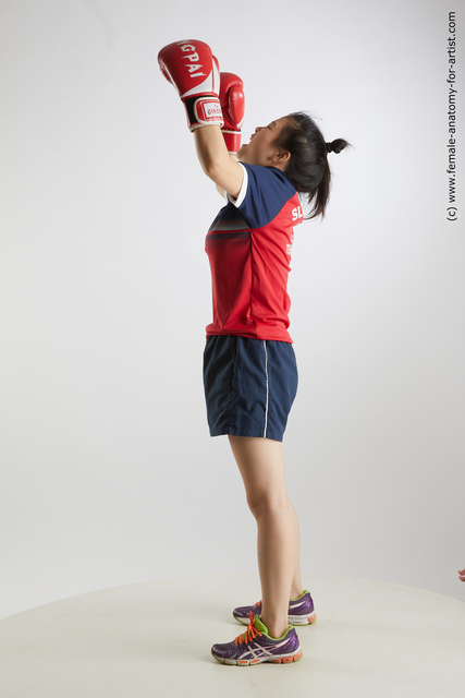 Sportswear Woman Asian Standing poses - ALL Average medium black Standing poses - simple Standard Photoshoot