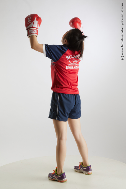 Sportswear Woman Asian Standing poses - ALL Average medium black Standing poses - simple Standard Photoshoot