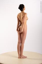 Nude Woman White Standing poses - ALL Slim medium black Standing poses - simple Pinup
