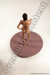 Nude Woman White Standing poses - ALL Slim short brown Standing poses - simple Multi angle poses Pinup