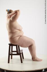 Nude Woman White Sitting poses - ALL Overweight medium blond Sitting poses - simple Standard Photoshoot Pinup